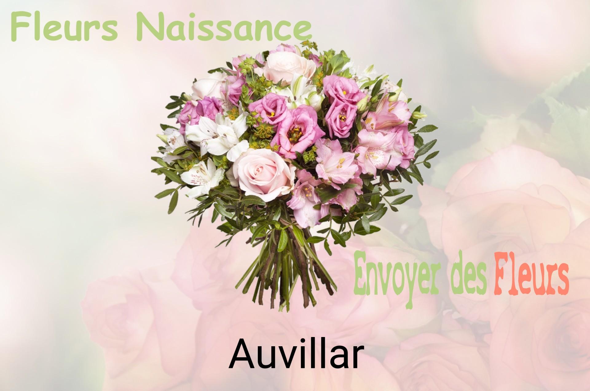 Bouquet de fleurs de naissance livré à Auvillar