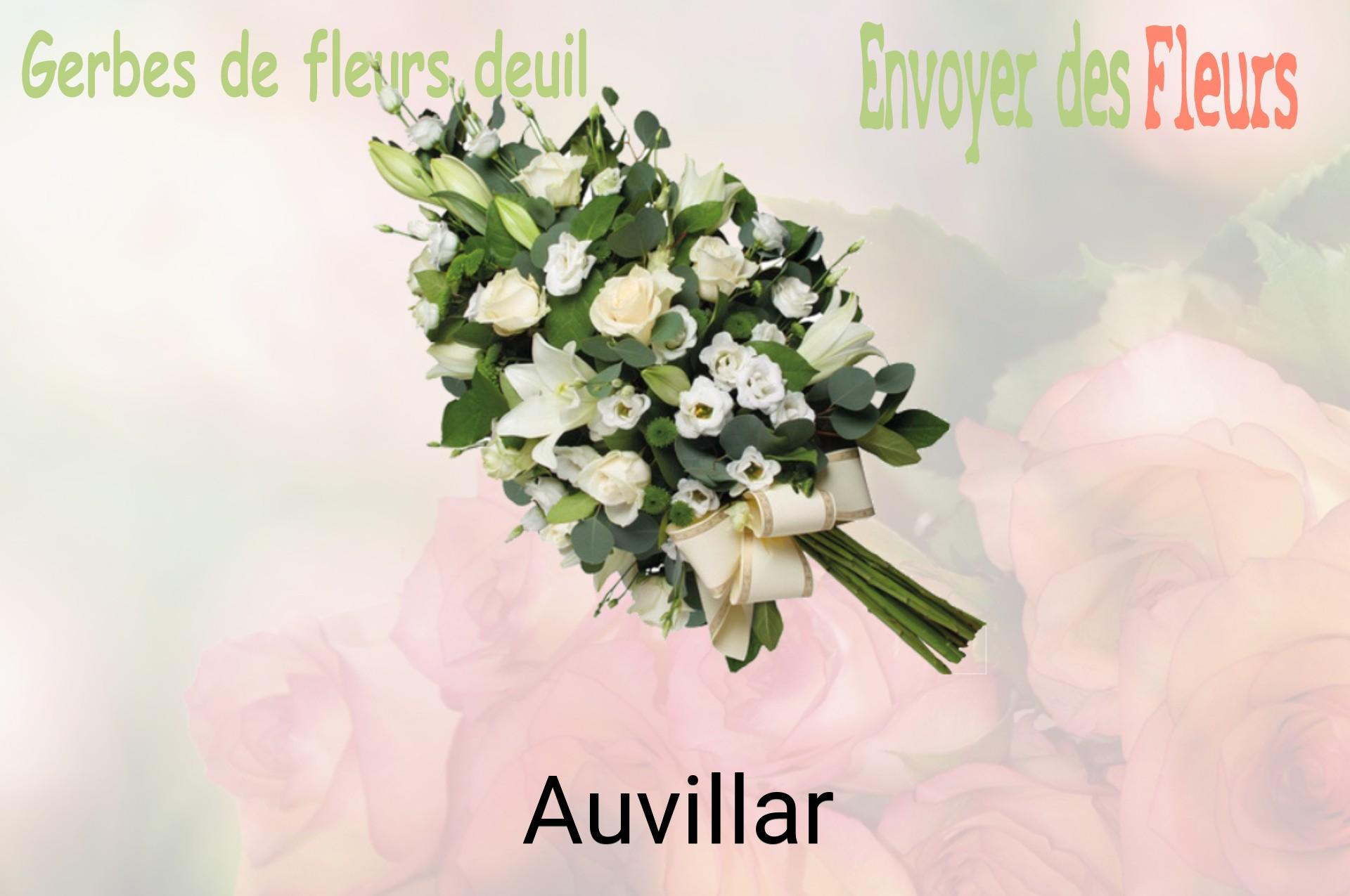 Gerbe de fleurs de deuil livrée à Auvillar